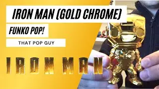Funko POP! Marvel Studios #375 Iron Man (Gold Chrome) from the Marvel Studios 10 Year Collection
