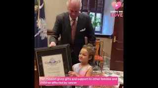 Upstate girl with cancer receives South Carolina's most prestigious service award
