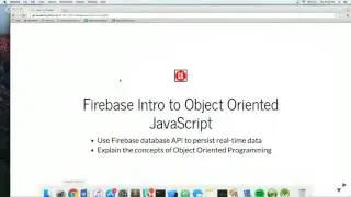 JSD2 - 15: Firebase and Intro to OOP