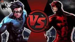 NIGHTWING vs DAREDEVIL! (DC Comics vs Marvel) Cartoon Fight Club Episode 174