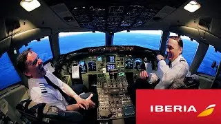 Piloto Gracioso de Iberia hablando!! // Funny Pilot Announcement