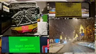 Śnieg paraliżuje komunikację miejską! Wypadki, awarie, kolizję, opóźnienia! A ja oaza spokoju !😁❄️🚍