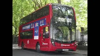 Enviro 400MMC Smart Hybrid Stagecoach London 11037e SN18KUD on a D7 Terminating at Poplar All Saints