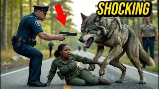 True Story of Racism and Justice: A Cop Threatens a Woman, Her Wolf Defends Her