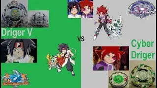 Driger V vs Cyber Driger (Re-Upload/Original Ver.) | Beyblade V-Force Battle