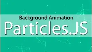 How to use Particles JS | Animated background | Particles JS Background Animation