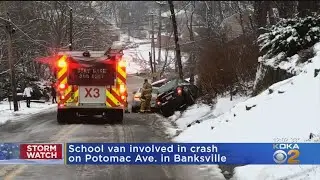 School Van Slides Down Potomac Ave., Involved In Multi-Vehicle Crash