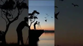 Night Mountain with bird 🕊️ photo editing tutorial 😱📸 #picsart #photography #shortsvideo