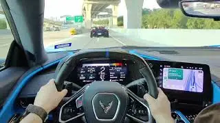 almost crashed my c8 z06 into $400,000 huracan sto