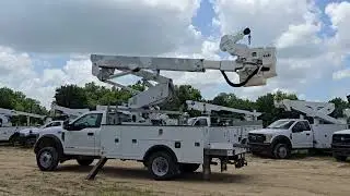 2017 Ford F550 4x4 Bucket Truck - 45FT Terex TL40 Boom, Powerstroke Diesel, Utility Bed, 54K Miles