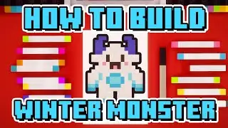 How To Build A Cute Winter Monster - In Minecraft