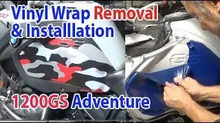 DIY Vinyl Wrap Removal and Installation BMW 1200GS adventure