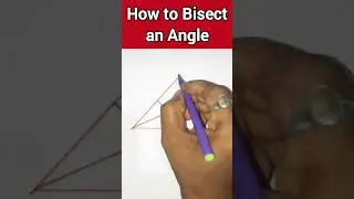 How to Bisect an Angle Using Compass and Ruler #geometry #math