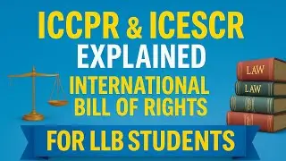 ICCPR & ICESCR Explained | International Bill of Rights | International Law | LLB Students