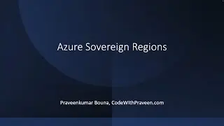 Azure Sovereign Regions | AZ-900