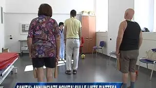 SANITA': ANNUNCIATE NOVITA' SULLE LISTE DI ATTESA