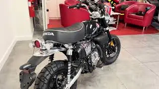 Brand New Iconic Honda Monkey 125 in Silver and Black Available at Grafton Motorcycles Milton Keynes