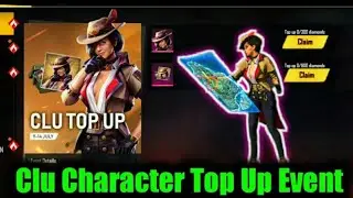 FREE FIRE New Female Character CLU Top Up Full Details। Clu Character Ability Test।  #twosidearmy