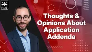 Former Harvard Law School Admission Officer on Application Addenda
