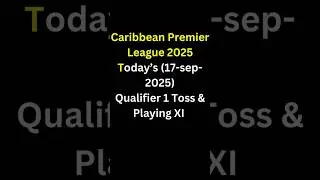 CPL 2025 Qualifier 1 TOSS RESULT is OUT! 🏏 Playing XI | Saint Lucia Kings vs Guyana Amazon Warriors🔥