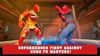 Superheroes vs KungFu Fighters - Real Battle Arena Gameplay Video Android