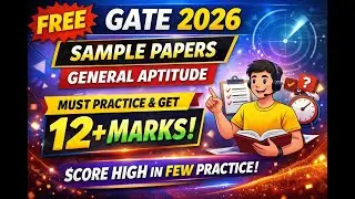 GATE2026 General Aptitude | Free Sample Mock Test3 | Latest Exam Pattern | Real GATE Level Questions