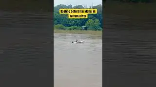 Baiting in river Yamuna behind Taj Mahal ⛴️🥰 #ytshorts #shorts #nature  #boating #river #adventure