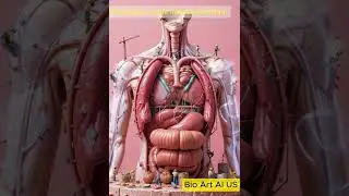 3D illustration of the internal intestine | Gut Health | Human Anatomy | BIOART 03  #deskgut
