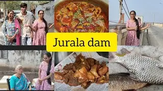 Jurala dam 🥰 Best tourist place to visit in rainy season ⛈️#trending #vlog #viralvideo