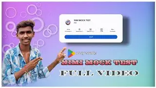 #NIMI MOCK TEST #LINK IN DESCRIPTION