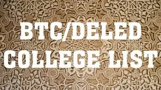 UP DELED 2018 COLLEGE LIST