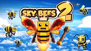 Minecraft Sky Bees 2 | HOW TO GET BLAZER ROD! #18 [Modded Questing Skyblock]