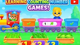 Kids Learning Counting Numbers 🚂 | Fun Number Games for Toddlers | 1 to 10