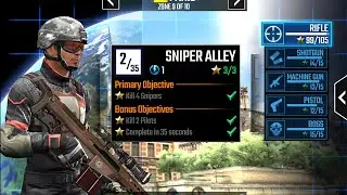 SNIPER ALLEY - Sniper Strike :  special ops Campaign Paris mission #2 Rifle 9 ( iOS & Android )