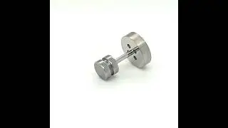 ASHA Jewelry - Stainless Steel Button Single Screw Earring