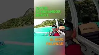 Seven Commandos  Beach 🏝️ El Nido, Palawan #Shorts #ElNido #Palawa #SevenCommandosBeach