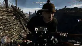 Verdun 22/1pc using the k98az on argonne forest against players and bots german empire.