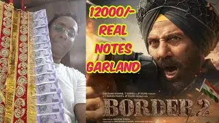BORDER 2.....,12K GARLAND FOR SUNNY DEOL