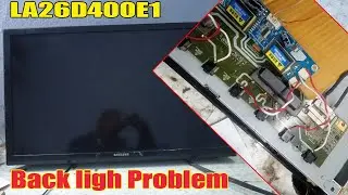 Samsung Lcd Tv Backlight problem ! Lcd tv Sound Ok But No Display ! A TO Z Repairing