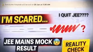 Jee mains mock test marks 😨 | reality check before the exam #jee2026 #jeemains2026 