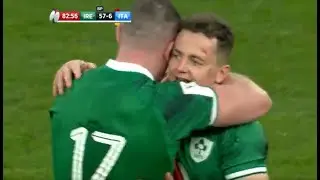 Michael Lowry embraced as Ireland console Italy players after red card debacle at Aviva Stadium