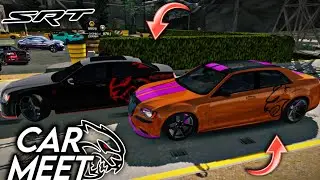 TAKING MY NEW HELLCAT CHRYSLER 300 WRAP TO A CAR MEET | I RAN INTO MY TWIN!