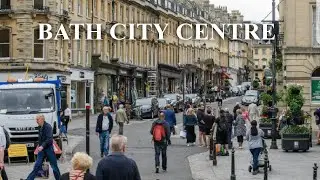 WALKING AROUND BATH CITY CENTRE | ENGLAND