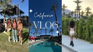 California Vlog | Festivals | Vegan food ( revolve, camp poosh, celsius)