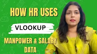 How HR Uses VLOOKUP for Manpower & Salary Data #vlookupformula #hrbestiesworld #hr