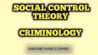 Social Control Theory || Criminology || CSS || Optionals
