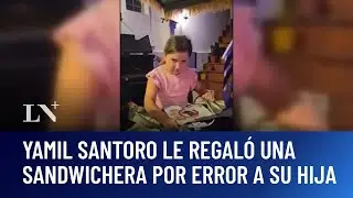 Yamil Santoro le regaló una sandwichera por error a su hija; leyó mal la carta