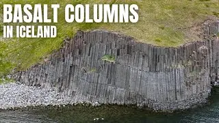 Sta&eth;arbj&ouml;rg Basalt Columns by Hofs&oacute;s Village in Iceland