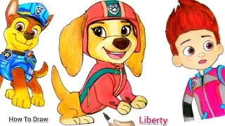 Liberty Dream to be  Paw Patrol Comes True! | Watch Paw Patrol Movie | How To Draw Liberty Pup