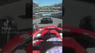 Amazing Zhou overtake on Vettel... #f1shorts #f1